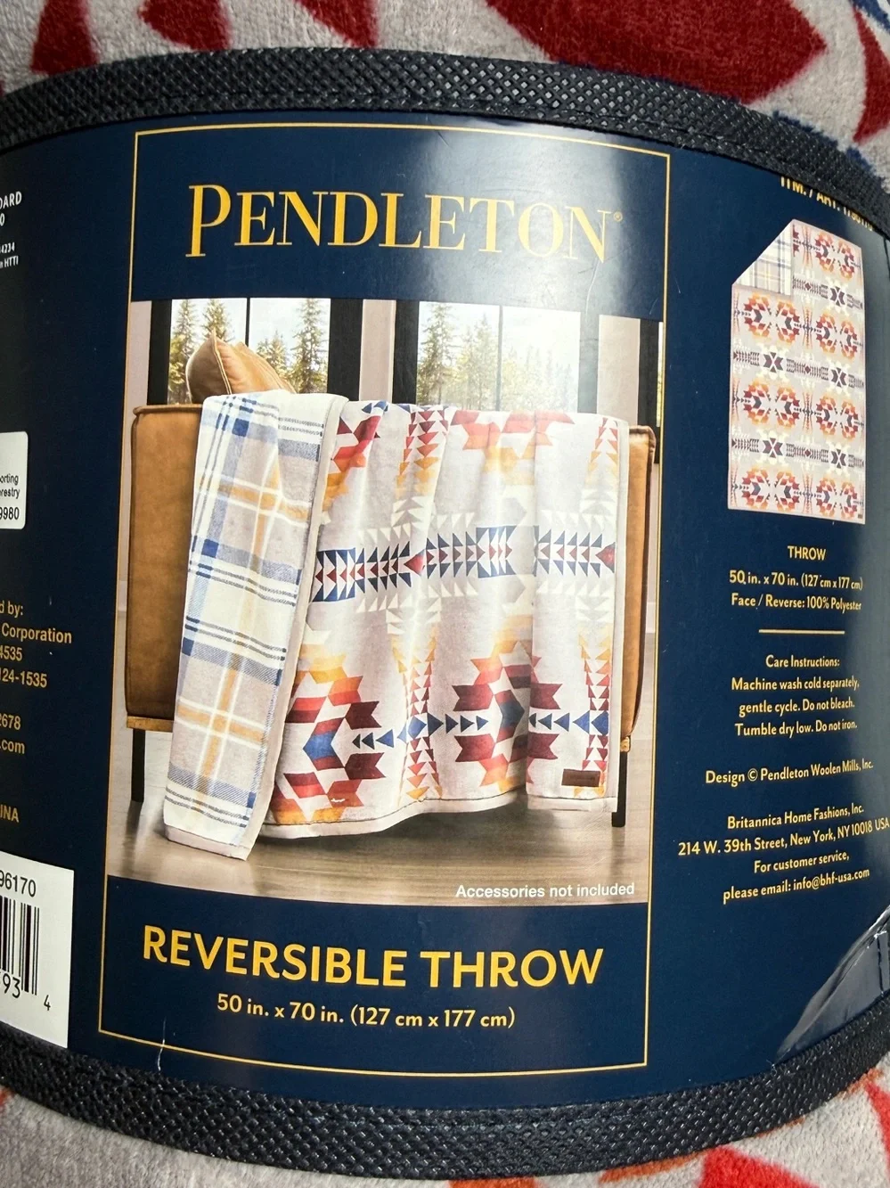 Pendleton Reversible Throw Blanket 50